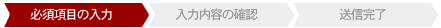 必須項目の入力